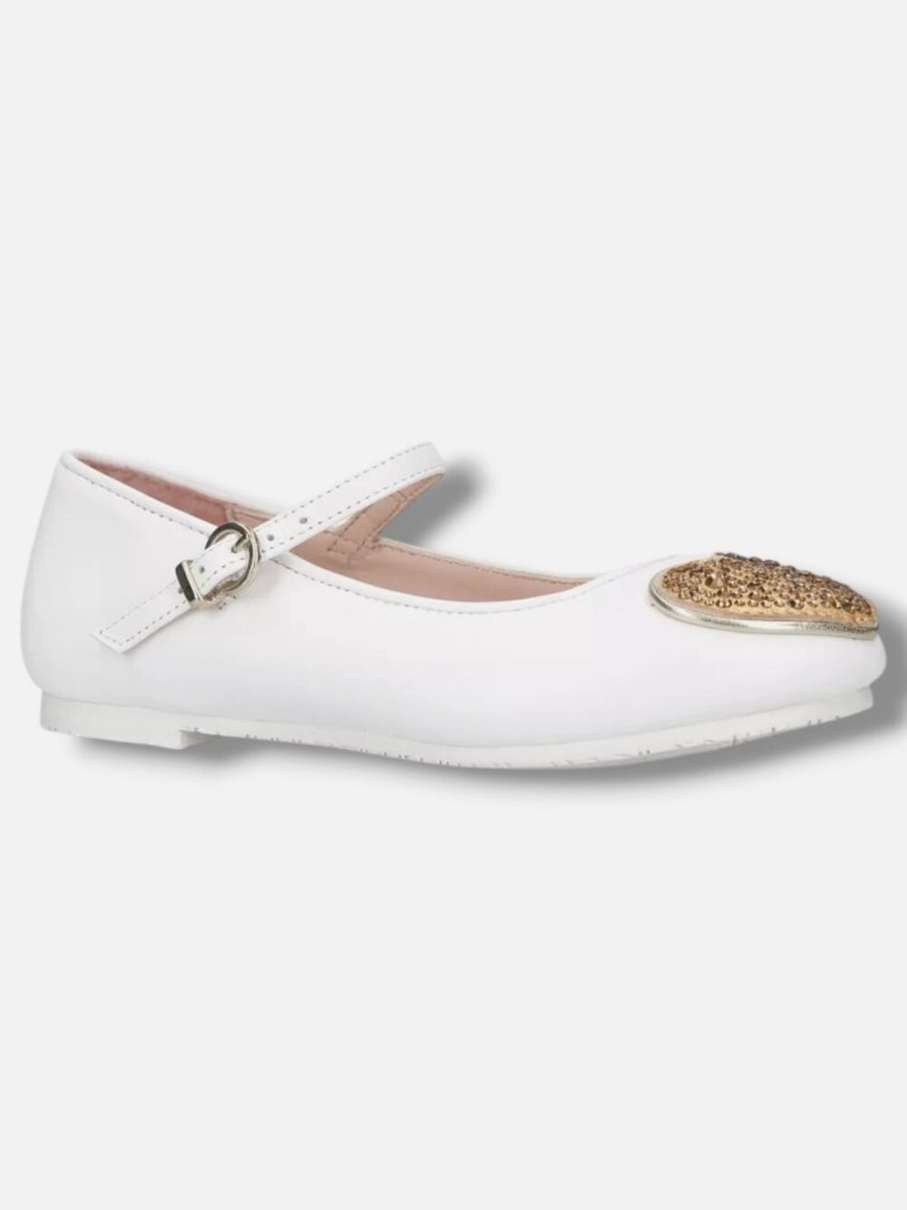 Sophia Webster Girl's White Amora Heart Motif Leather Kid's Shoes Size 27
